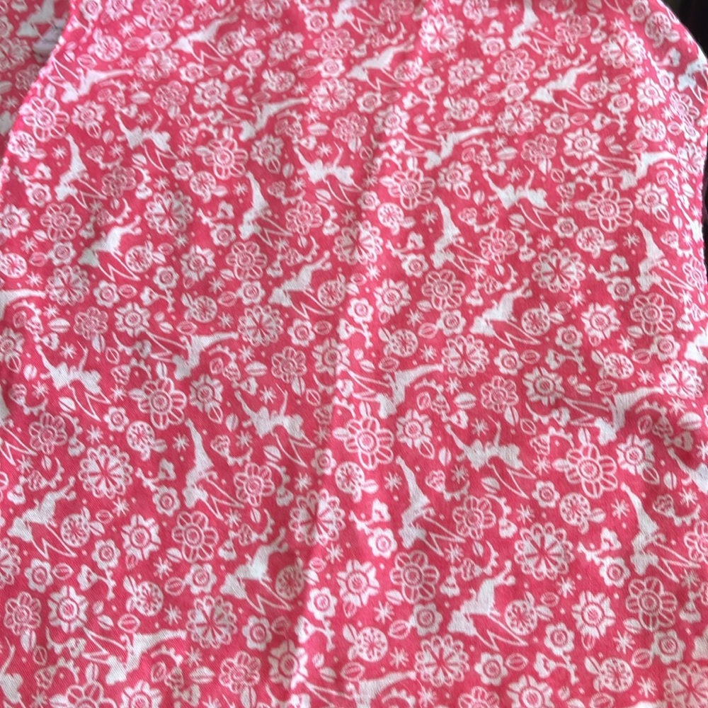 Disney, Hallmark Tinker Bell Pink and White Floral Infinity Scarf